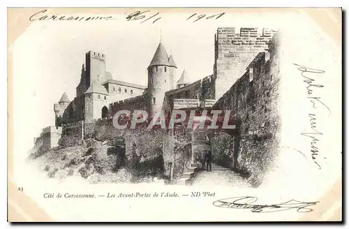 Cartes postales Cite de Carcassonne les Avant portes de l'Aude