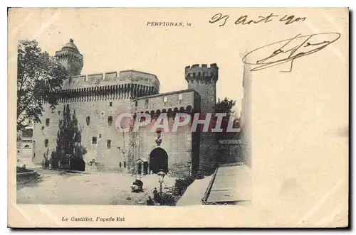 Cartes postales Perpignan le Castillet facade Est