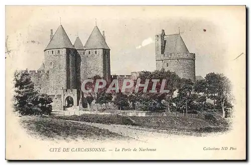 Cartes postales Cite de Carcassonne la porte de Narbonne