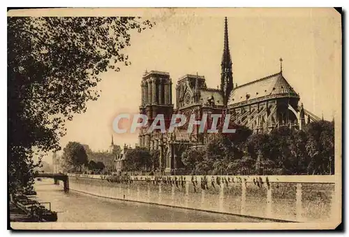 Ansichtskarte AK Paris en Flanant Notre Dame et le Square de l'Archeveche