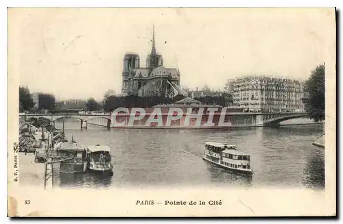 Cartes postales Paris pointe de la cite