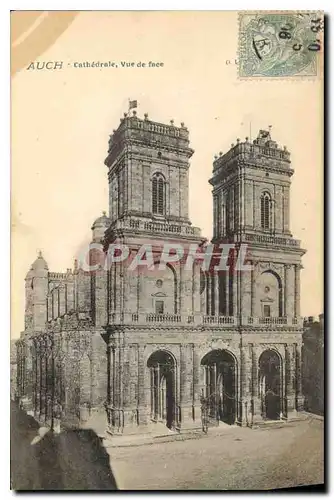 Cartes postales Auch cathedrale vue de face
