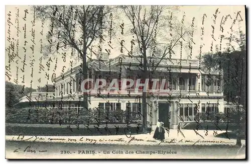 Cartes postales paris un coin des Champs Elysees