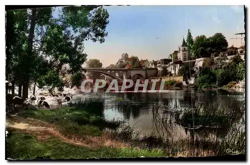 Cartes postales La Roche Posay les Bains Vienne les bords de la Creuse Vaches