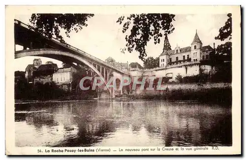 Ansichtskarte AK La Roche Posay les Bains Vienne le Nouveau pont sur la Creuse et la vue generale