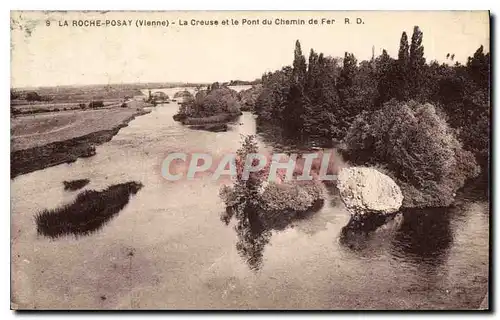 Ansichtskarte AK La Roche Posay Vienne la Creuse et le pont du Chemin de Fer