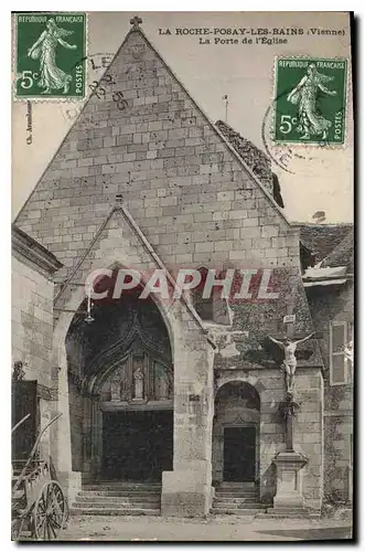 Ansichtskarte AK La Roche Posay Les Bains Vienne la porte de l'Eglise