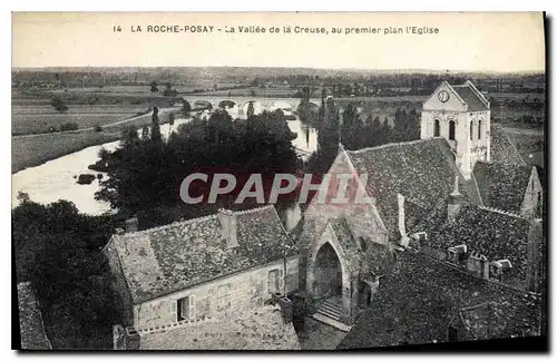 Ansichtskarte AK La Roche Posay la Vallee de la Creuse au premier plan l'eglise