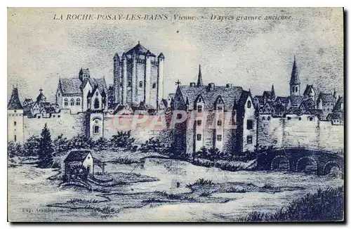 Ansichtskarte AK La Roche Posay les Bains Vienne D Apres gravure ancienne