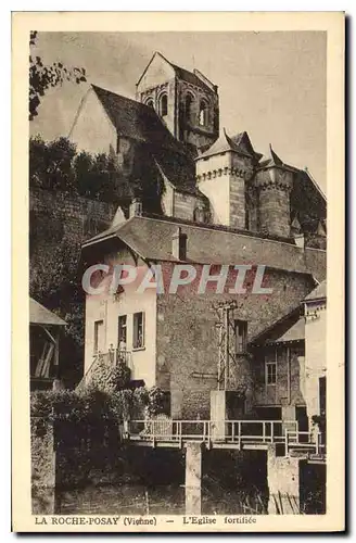 Ansichtskarte AK La Roche Posay Vienne L'Eglise fortifiee