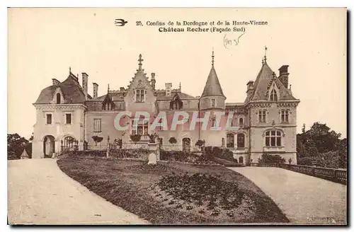 Ansichtskarte AK Confins de la Dordogne et de la Hte Vienne Chateau Rocher