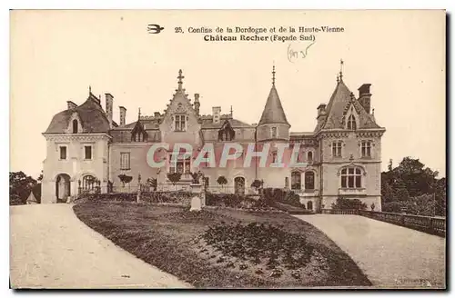 Cartes postales Confins de la Dordogne et de la Hte Vienne Chateau Rocher