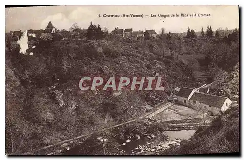 Ansichtskarte AK Cromac Hte Vienne Les Gorges de la Benaize a Cromac