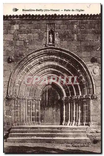 Cartes postales Bussiere Beffy Hte Vienne Porte de l'Eglise