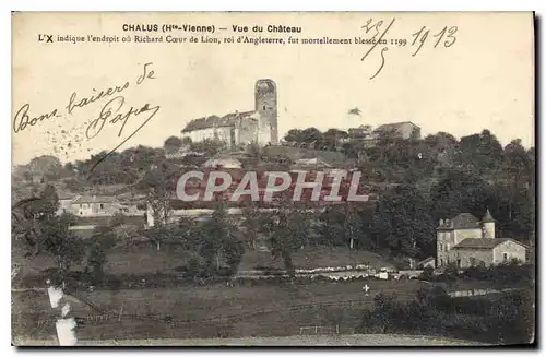 Cartes postales Chalus Hte Vienne Vue du Chateau