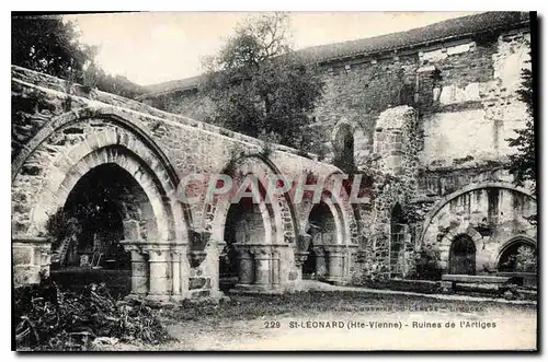 Cartes postales St Leonard Hte Vienne Ruines de l'Artiges