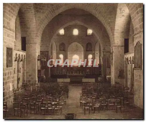 Ansichtskarte AK Solignac L'Ancienne Eglise Abbatiale La Nef et le Choeur