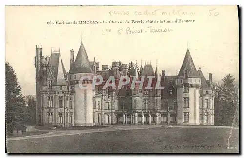Cartes postales Environs de Limoges Le Chateau de Bort cote de la Cour d'Honneur
