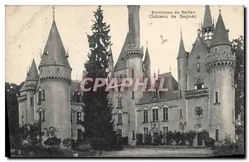 Cartes postales Environs de Bellac Chateau de Bagnac