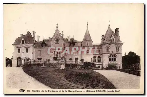 Cartes postales Confins de la Dordogne et de la Haute Vienne Chateau Rocher