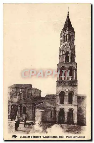 Cartes postales St Leonard L'Eglise Place Gay Lussac