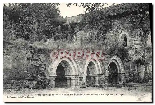 Ansichtskarte AK Haute Vienne St Leonard Ruines de l'Abbaye de l'Artige