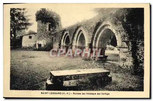 Cartes postales St Leonard H V Ruines de l'Abbaye de l'Artige