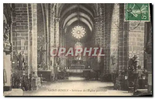 Cartes postales St Junien Interieur de l'Eglise