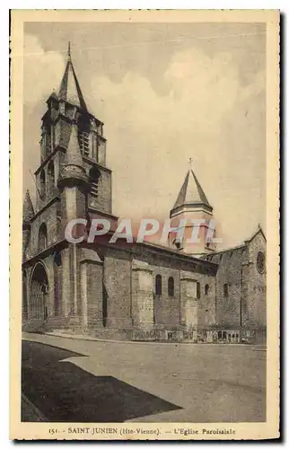 Cartes postales St Junien Hte Vienne L'Eglise Paroissiale