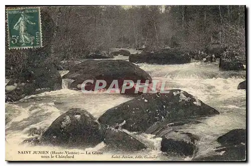 Ansichtskarte AK St Junien Hte Vienne La Glane sous le Chatelard