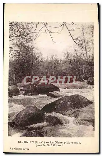 Cartes postales St Junien H V La Glane Pittoresque pres le Gue Giraud