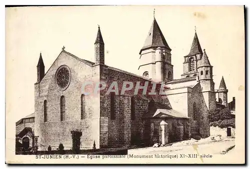 Cartes postales St Junien H V Eglise paroissiale Monument historique