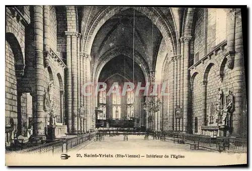 Ansichtskarte AK St Yrieix Hte Vienne Interieur de l'Eglise