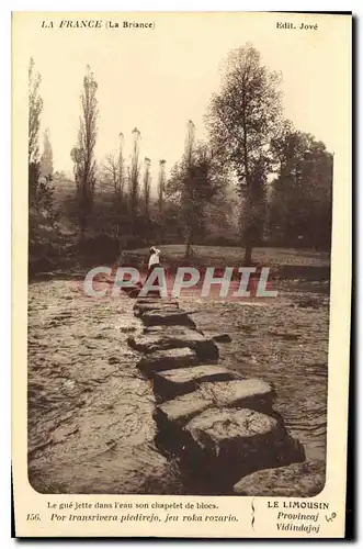 Cartes postales Le Limousin Le gue jette dans l'eau son chapelet de blocs