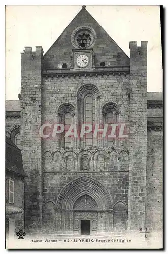 Cartes postales Haute Vienne St Yrieix Facade de l'Eglise