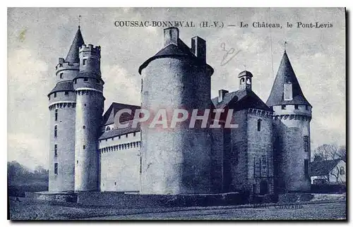 Ansichtskarte AK Coussac Bonneval H V Le Chateau le Pont Levis