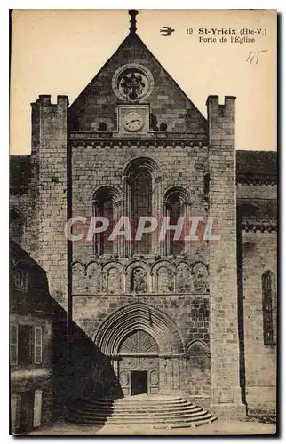 Cartes postales St Yrieix Hte V Porte de l'Eglise