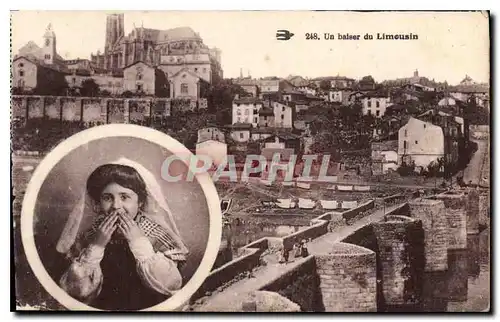 Cartes postales Un baiser du Limousin