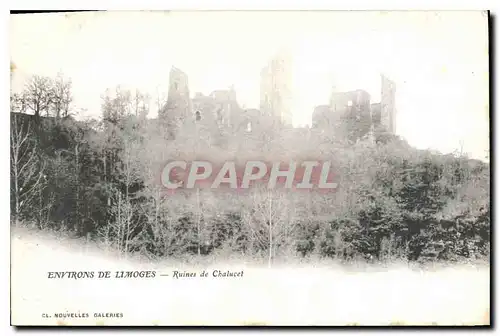 Cartes postales Environs de Limoges Ruines de Chalucet