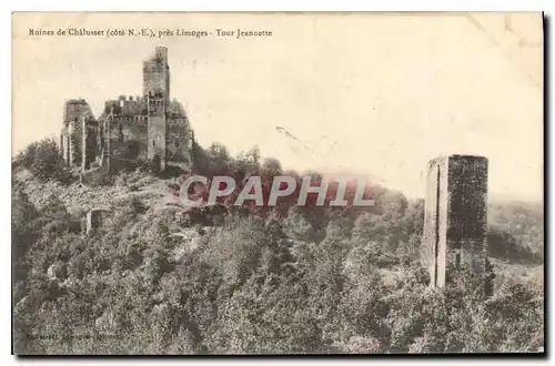 Cartes postales Ruines de Chalusset cote N E pres Limoges Tour Jeannette