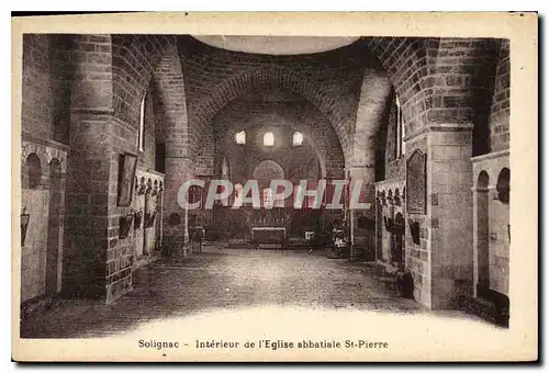 Ansichtskarte AK Solignac Interieur de l'Eglise abbatiale St Pierre