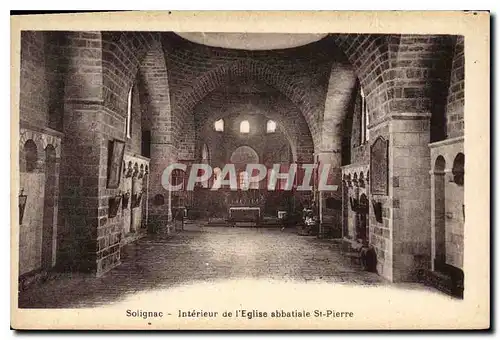 Cartes postales Solignac Interieur de l'Eglise abbatiale St Pierre