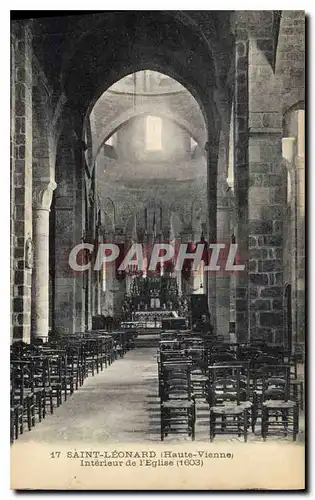 Ansichtskarte AK St Leonard Hte Vienne Interieur de l'Eglise