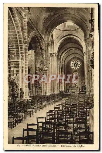 Ansichtskarte AK St Junien Hte Vienne L'Interieur de l'Eglise