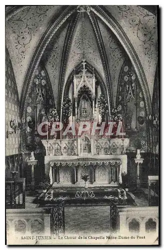 Cartes postales St Junien Le Choeur de la Chapelle Notre Dame du Pont
