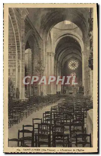 Ansichtskarte AK St Junien Hte Vienne L'Interieur de l'Eglise