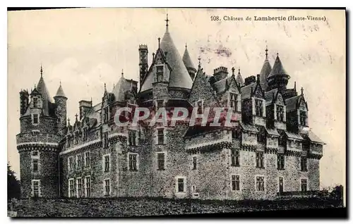 Cartes postales Chateau de Lambertie Haute Vienne