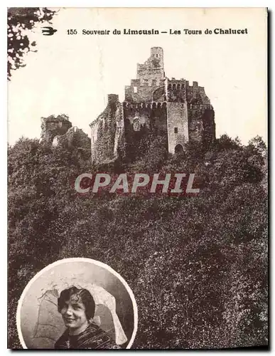 Cartes postales Souvenir du Limousen Les Tours de Chalucet