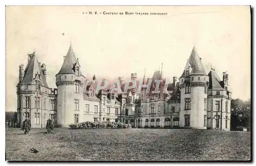 Ansichtskarte AK H V Chateau de Bort Facade sud Ouest