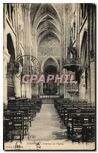 Ansichtskarte AK Dourdan Interieur de l'Eglise